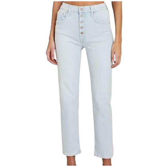 Mother 31 The Pixie Tomcat Ankle Jeans Pina Colada Paradise *flaw - Picture 1 of 13